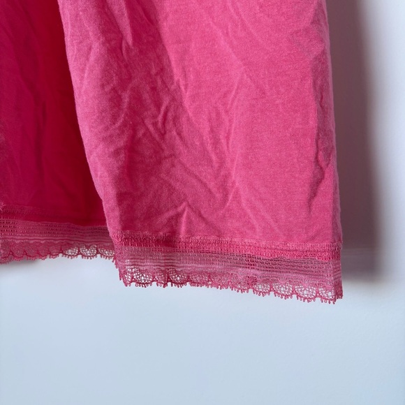 Victoria’s Secret Pink Lace Babydoll Slip Nightgown Criss Cross XL Valentine's - Picture 3 of 9